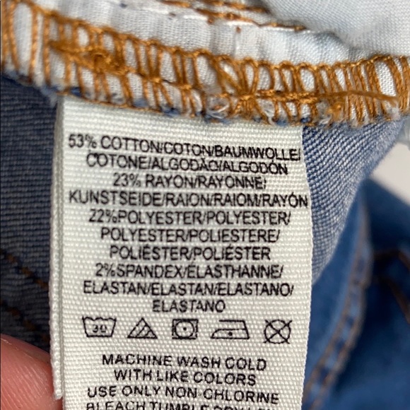 Free People Flared Jeans Dallas Blue Mid Rise - Picture 11 of 11